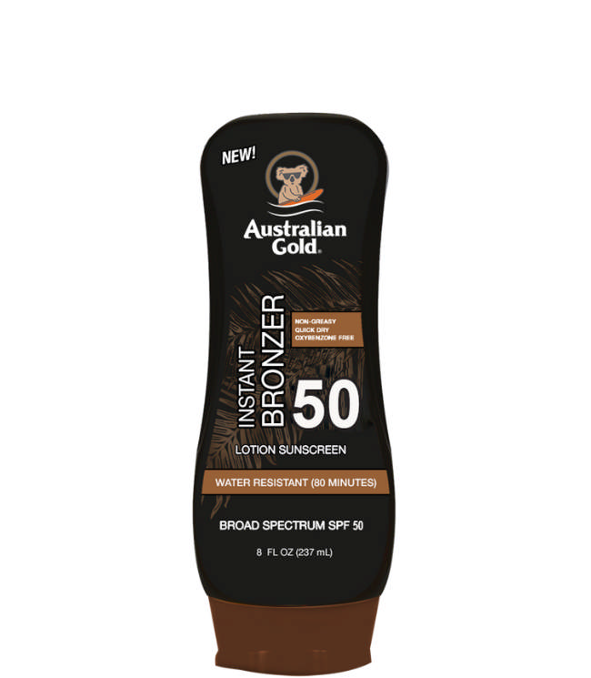 Australian Gold Solcreme Bronzer Lotion SPF 50, 237 ml.