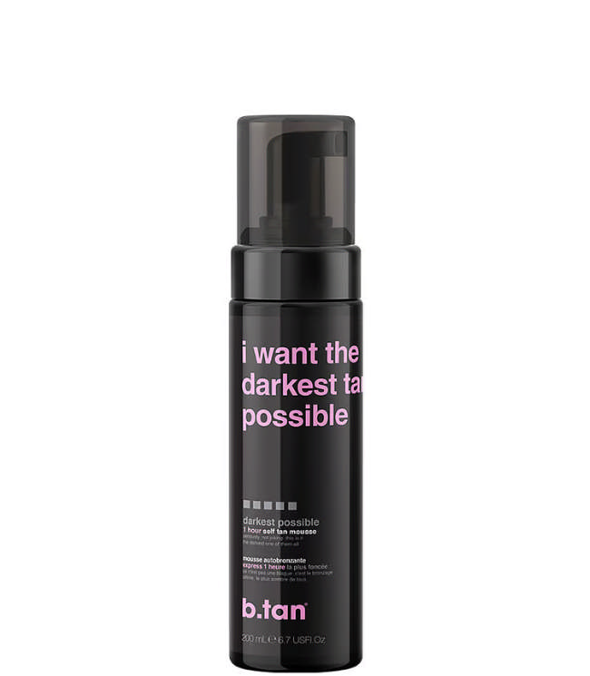 b.tan Selvbruner Mousse I Want The Darkest Tan Possible, 200 ml.