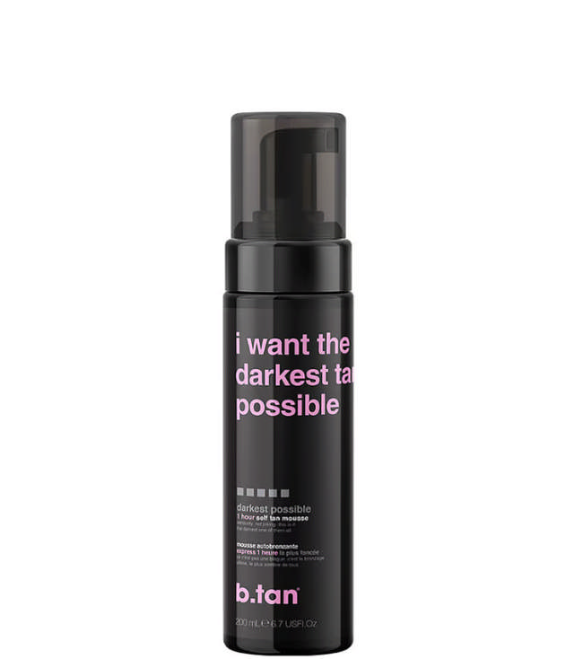 b.tan Selvbruner Mousse I Want The Darkest Tan Possible, 200 ml.