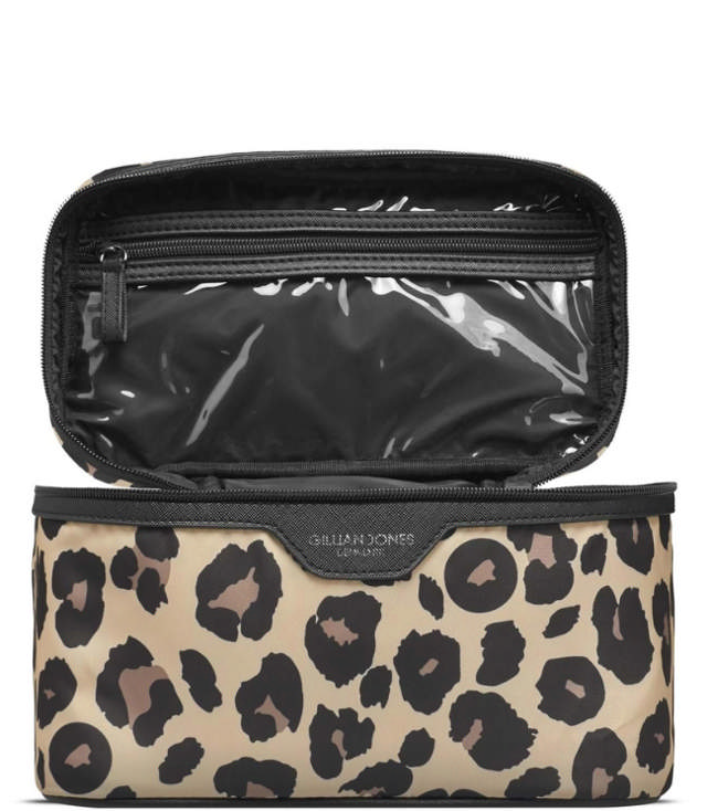 Gillian Jones Beautyboks i 100% genanvendt plastik - Leopard