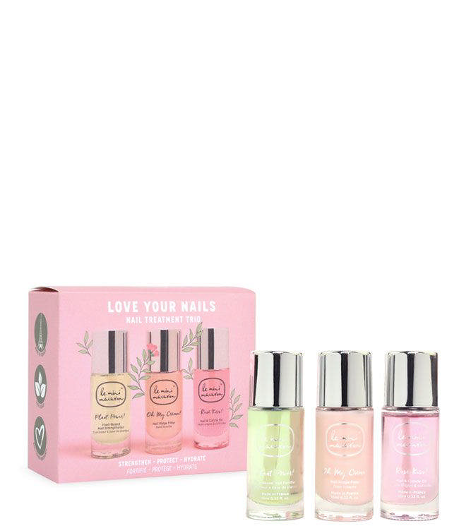 Le Mini Macaron Treatment Trio Love Your Nails, 3x 10 ml.