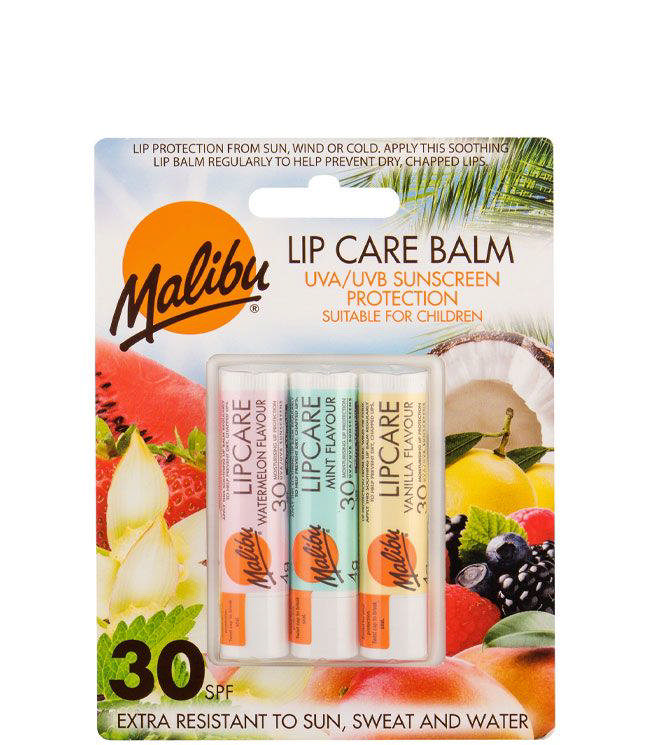 Malibu Lip Care Balm SPF30, 3 stk.