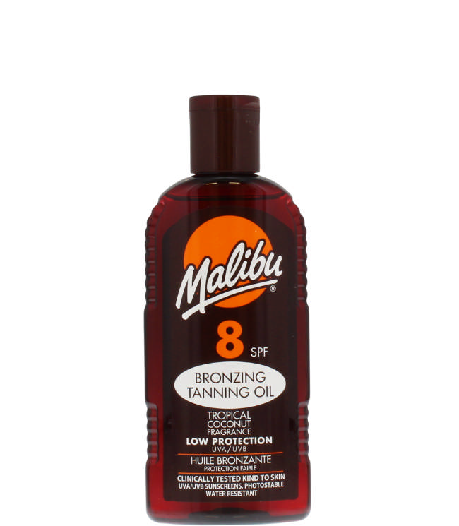 Malibu Bronzing Tanning Oil SPF8, 200 ml.