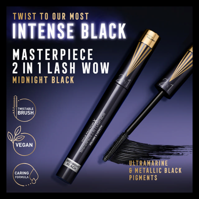 Max Factor Masterpiece 2In1 Midnight Black, 7 ml.
