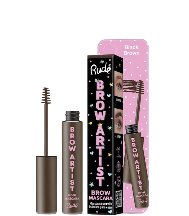 Rude Cosmetics Brow Artist Brow Mascara - Black Brown